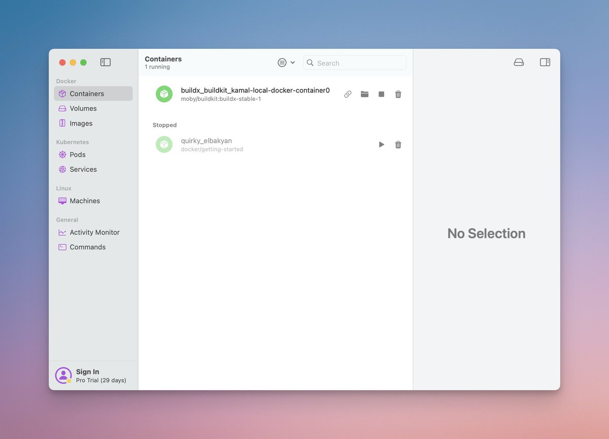 Vojtech Rinik (@_vojto) on Twitter photo switched from Docker desktop to <a href="/OrbStack/">OrbStack</a>, much nicer to look at switched from Docker desktop to <a href="/OrbStack/">OrbStack</a>, much nicer to look at