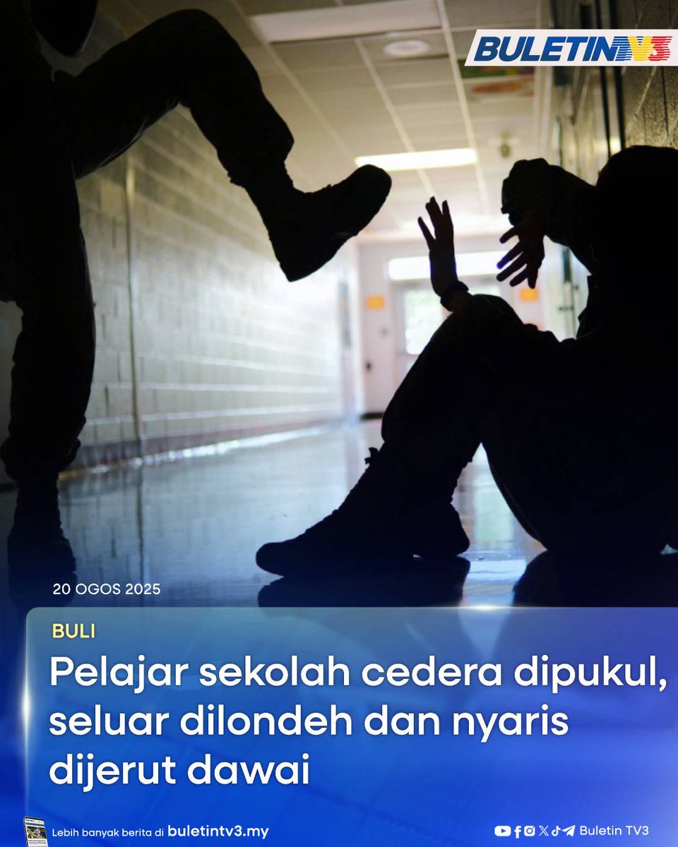 BULI | Seorang pelajar Tingkatan Tiga cedera selepas dipercayai dipukul, seluar dilondeh dan nyaris dijerut dengan dawai oleh sekumpulan pelajar di sebuah sekolah di Pasir Mas. 

Kejadian dikatakan didalangi enam pelajar Tingkatan Empat kira-kira jam 10 pagi sebelum disedari guru