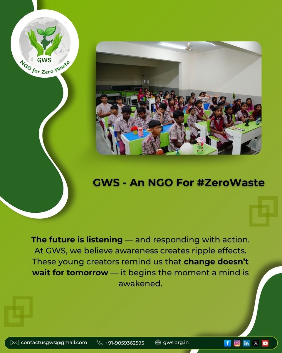 Every small hand holds the power to create big change 🌍💡 At Kokapet Govt School, students showed us how waste can spark imagination, art, and awareness. What began as discarded materials turned into symbols of hope and sustainability.

These young innovators remind us — the