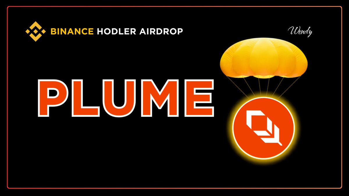 wendyr9_'s tweet image. Binance Lists Plume (PLUME) on HODLer Airdrops – Earn PLUME via Retroactive BNB Simple Earn
@binance is excited to announce the 32nd project on its HODLer Airdrops page - @plumenetwork (PLUME), an EVM-compatible blockchain purpose-built for Real World Assets (RWAs).
Users…