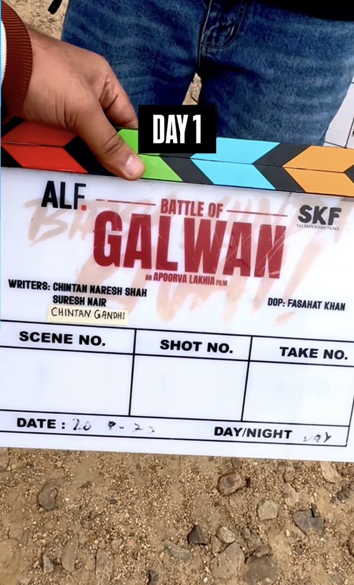 The #BattleOfGalwan starts.. wishing All the best to #SalmanKhan and team❤️