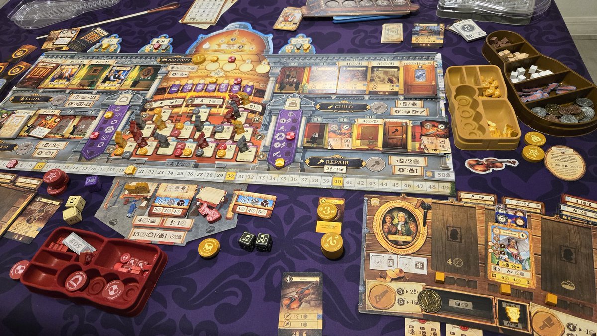 Chris Yi (@dicetowerchris) on Twitter photo Luthier by <a href="/paverson/">Paverson Games</a>
First time teaching Wendy and she gave me a run for the money despite it being her first play. Luthier by <a href="/paverson/">Paverson Games</a>
First time teaching Wendy and she gave me a run for the money despite it being her first play.