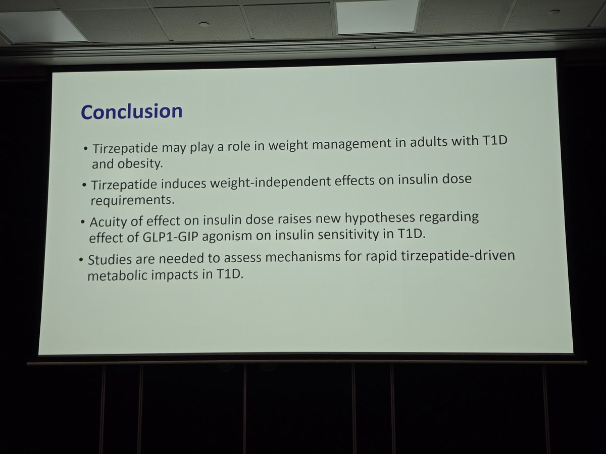 The Practical Diabetic (Leon Tribe) (@practicaldeeb) on Twitter photo Tirzepatide (Mounjaro) shown as beneficial for T1Ds including a reduction of insulin need, outside of weight loss, for reasons not yet fully understood. #25ADC #DAPeoplesVoice Tirzepatide (Mounjaro) shown as beneficial for T1Ds including a reduction of insulin need, outside of weight loss, for reasons not yet fully understood. #25ADC #DAPeoplesVoice