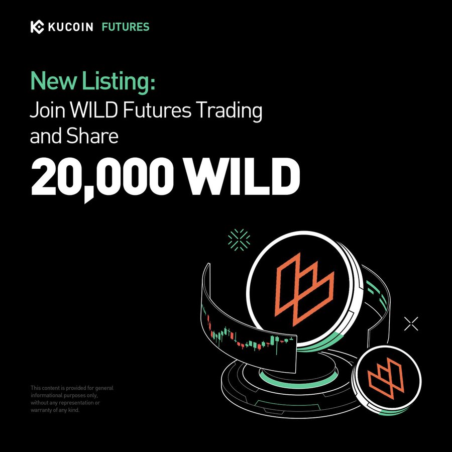 Cashback Exchange (@cashbackex) on Twitter photo 🚀 NIÊM YẾT MỚI: LỄ HỘI GIAO DỊCH HỢP ĐỒNG TƯƠNG LAI $WILD
🟢 Tổng giải thưởng 20,000 WILDđã chính thức mở cho tất cả người tham gia.
Được tổ chức bởi <a href="/WilderWorld/">Wilder World</a>
🟢 Thời gian: 14/08 – 21/08 (UTC)
⭐ Các hạng mục phần thưởng:
🟢 Thưởng giao dịch đầu 🚀 NIÊM YẾT MỚI: LỄ HỘI GIAO DỊCH HỢP ĐỒNG TƯƠNG LAI $WILD
🟢 Tổng giải thưởng 20,000 WILDđã chính thức mở cho tất cả người tham gia.
Được tổ chức bởi <a href="/WilderWorld/">Wilder World</a>
🟢 Thời gian: 14/08 – 21/08 (UTC)
⭐ Các hạng mục phần thưởng:
🟢 Thưởng giao dịch đầu