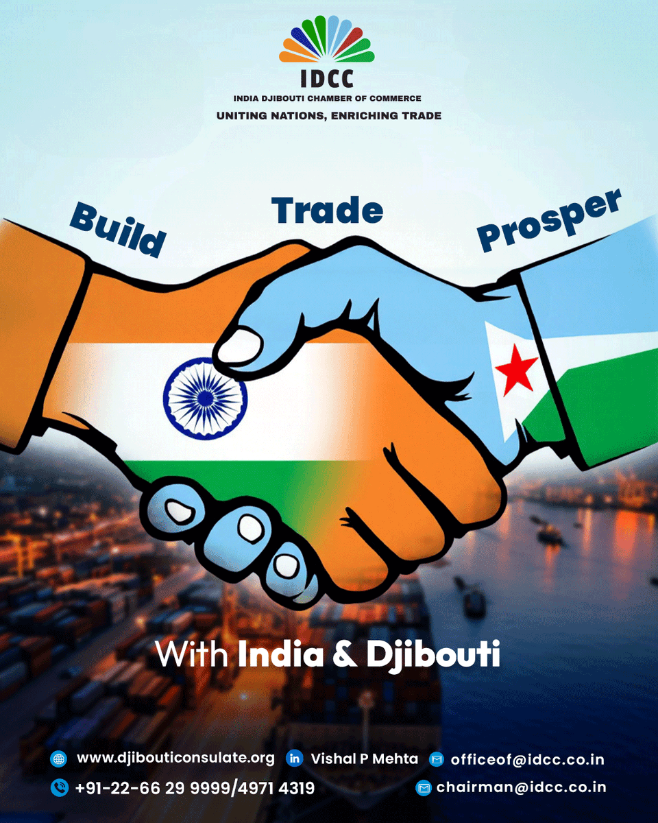 idccoffice's tweet photo. Sales thrive on strong relationships

IDCC connects Indian exporters &amp; Djiboutian investors with high-potential leads, B2B matchmaking &amp; govt-backed trade channels

chairman@idcc.co.in https://t.co/vx3I8aoAPf

#IDCC #India #Africa #business #B2BConnections #Indian #africana https://t.co/aMpNGSr88w