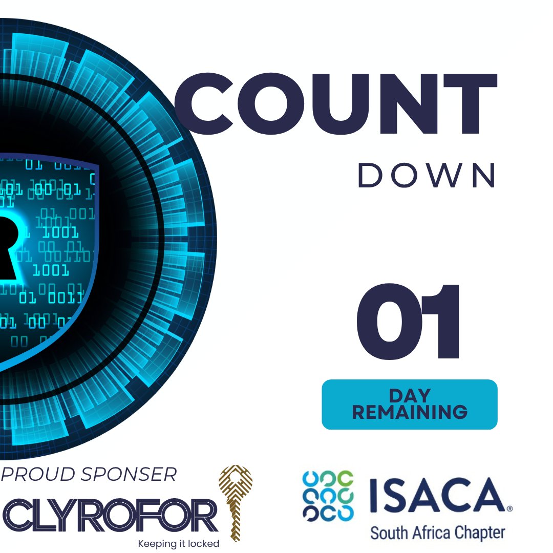 1 day to go!
Clyrofor is ready for #ISACA2025 happening tomorrow! We’re proud to sponsor this key event in cybersecurity, governance, and risk.
#CyberSecurity #Clyrofor #GRC #1DayToGo