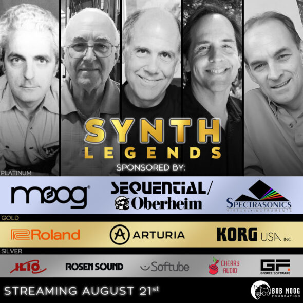 ボブ・モーグ財団が主催するSynth Legends livestreamが8月21日の日本時間午前9時(8 PM EDT)にストリーミング配信されます。
2005年の4月に開催されたこのシンポジウムは、Bob Moog、Tom Oberheim、Dave Smith、Marcus Ryleが参加し、Roger Linnが司会を務めています。
moogfoundation.org/synth-legends-…