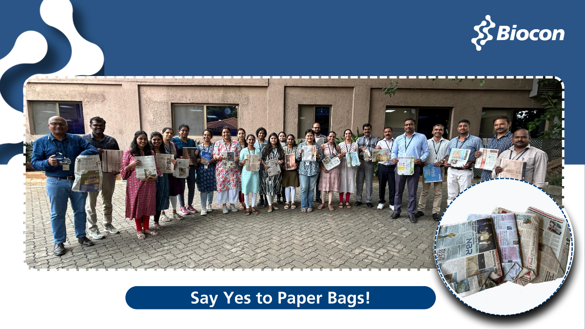 Bioconlimited's tweet image. In our efforts to transition from single-use #plastics to biodegradable and recyclable alternatives, several #Bioconites volunteered their time and effort to help make paper bags from #newspapers. Each bag was hand-made with care and later distributed among local vendors in the…
