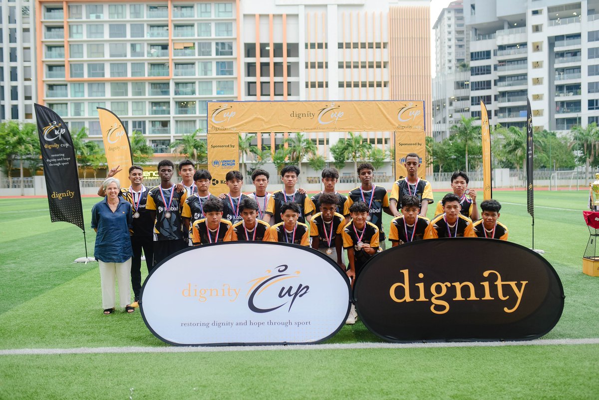 Honored to join the grand finals of the 2025 #DignityCup and present the new trophy to this year’s champions. ⚽🏆

The players’ teamwork, resilience, and love for the game were truly inspiring — proof of how sport can unite communities and spark positive change.