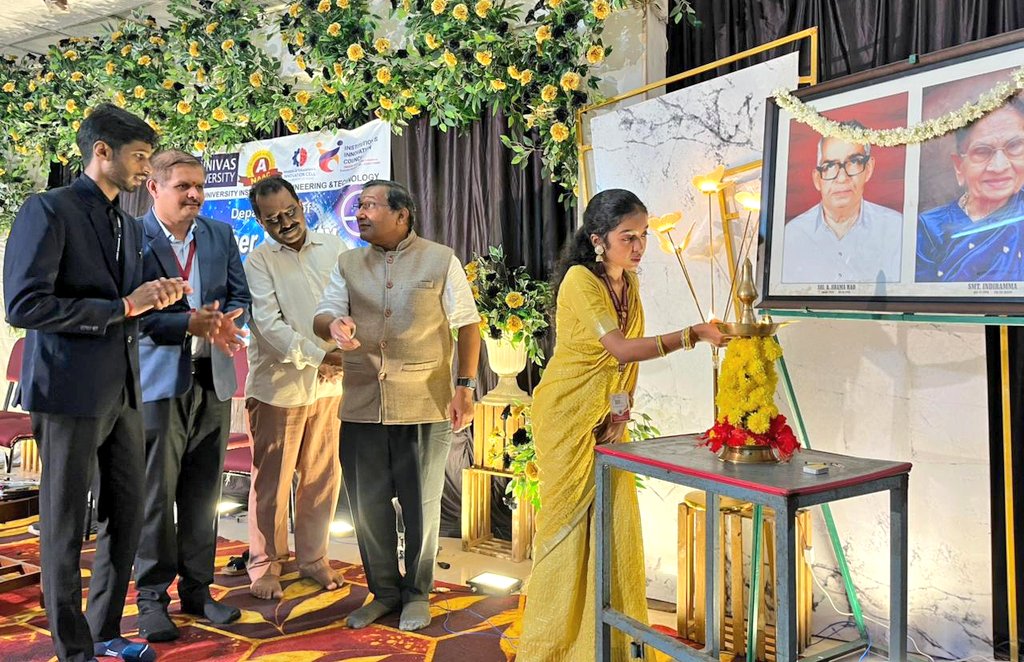 NAVAANKURA 2025:
Students Council #SATARC (Students Association For Technology Analysis To Regulate Cyber Crime) &amp; installation ceremony of newly elected Office Bearers of BTech #CyberSecurity &amp; #CyberForensics was inaugurated at #SUIETMukka #SrinivasUniversity on 18 August. 1/n