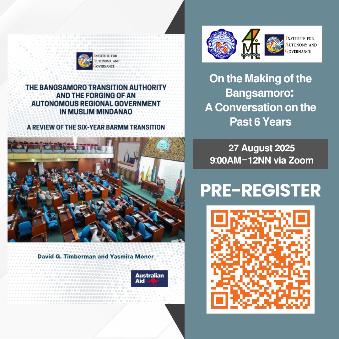 IAG to Present Independent Report on Bangsamoro’s Six-Year Transition at AZMI Forum iag.org.ph/news/2046-iag-…