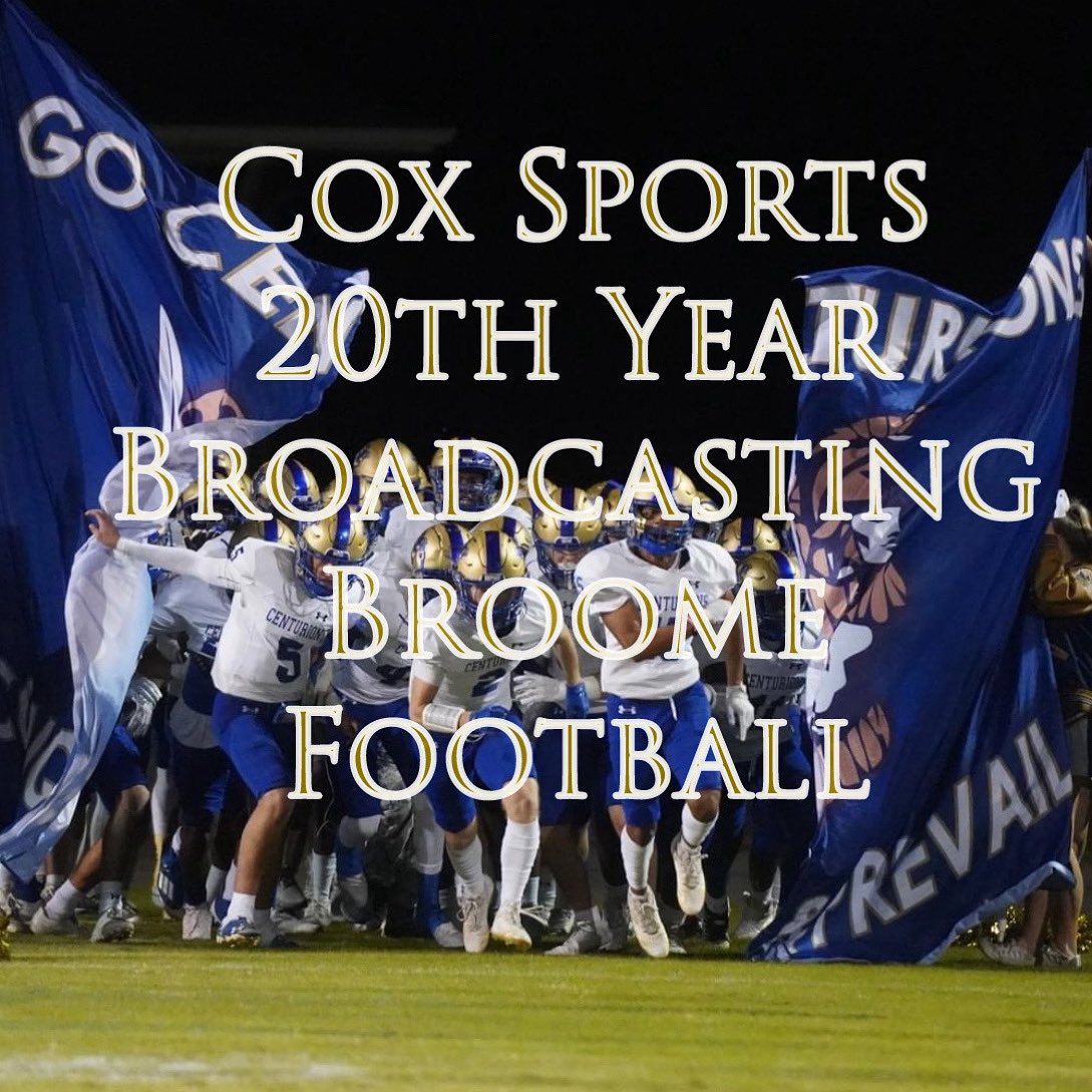 This will be a special year for Cox Sports Broadcasting as we celebrate broadcasting Broome Centurion Football for our 20th season!