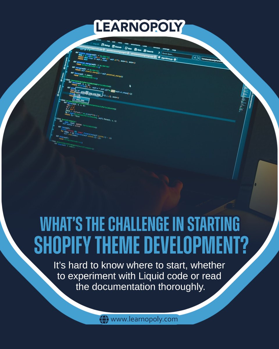 Learnopoly_'s tweet image. 💻 WHAT&apos;S THE BIGGEST CHALLENGE IN STARTING SHOPIFY THEME DEVELOPMENT?

No more confusion. Just clarity and confidence.
👉 Start learning today at learnopoly.com

#ShopifyDev #ThemeDevelopment #LearnToCode #LiquidLanguage #EcommerceDesign #Learnopoly #TechSkills