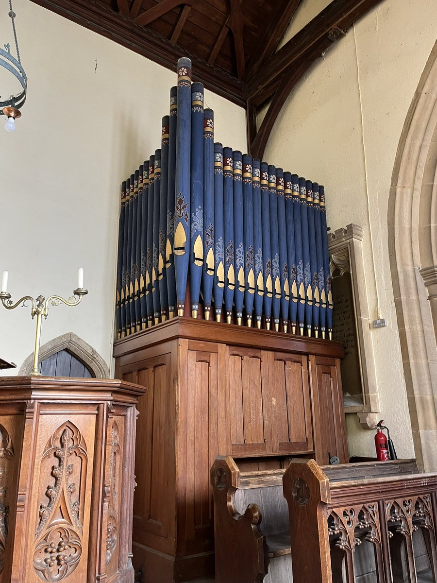 St Margaret of Antioch Church, Braceborough, Lincolnshire. #woodensday #churchorgan