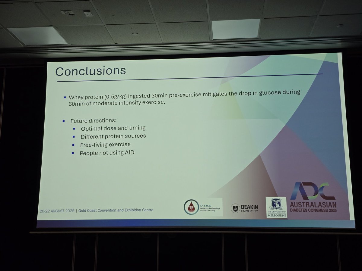 The Practical Diabetic (Leon Tribe) (@practicaldeeb) on Twitter photo Preliminary research suggests whey protein, 30 minutes before moderate exercise can be useful in T1D exercise. Call out to <a href="/5Dess/">Dessi Zaharieva</a> who was involved in most of the studies presented on stage #25ADC #DAPeoplesVoice Preliminary research suggests whey protein, 30 minutes before moderate exercise can be useful in T1D exercise. Call out to <a href="/5Dess/">Dessi Zaharieva</a> who was involved in most of the studies presented on stage #25ADC #DAPeoplesVoice