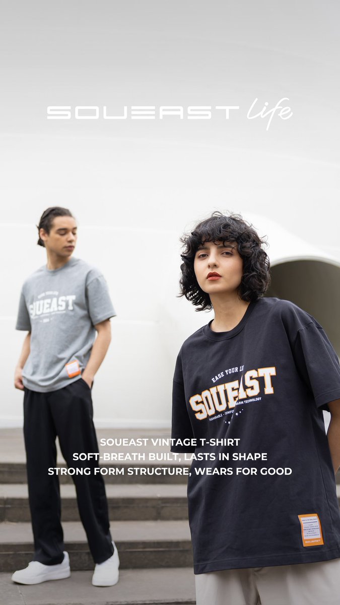 SOUEAST_LIFE's tweet image. SOUEAST VINTAGE T-SHIRT
Soft-Breath Built, Lasts in Shape
Strong Form Structure, Wears for Good
#SOUEAST_LIFE #SOUEAST