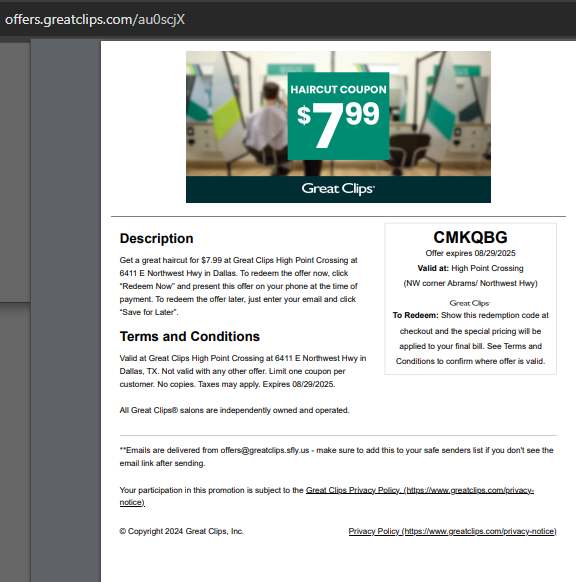 GreatClips99's tweet image. Great Clips Coupons $5 off August 2025 Printable & Current Today $6.99 Great Clips Coupon September 2025 for Haircuts at Your Nearest Salon.
promorecharge.com/coupon/8-99-gr… 🧝🧝♂️💇💇♀️💇♂️💇♀️💇💇♂️