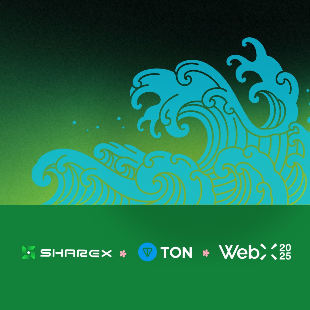 ShareX (@sharex_network) on Twitter photo Web3 is stepping into real life at #WebX2025.
Who’s ready to experience IRL x On-chain at WebX? 👀
From booths to side events, you’ll spot something new waiting for you. Scan · Rent · Pay — all on-chain, Seamlessly powered by Telegram mini app <a href="/TONEastAsia/">TON East Asia Hub</a> . 😎😎 Web3 is stepping into real life at #WebX2025.
Who’s ready to experience IRL x On-chain at WebX? 👀
From booths to side events, you’ll spot something new waiting for you. Scan · Rent · Pay — all on-chain, Seamlessly powered by Telegram mini app <a href="/TONEastAsia/">TON East Asia Hub</a> . 😎😎