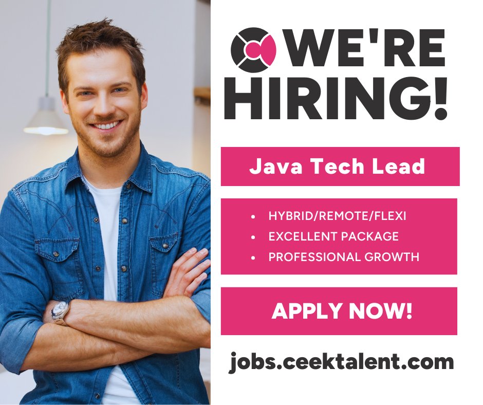 ceekrecruitment's tweet image. 𝗛𝗜𝗥𝗜𝗡𝗚: 𝗝𝗮𝘃𝗮 𝗧𝗲𝗰𝗵 𝗟𝗲𝗮𝗱 – 𝗜𝗻𝗻𝗼𝘃𝗮𝘁𝗶𝗼𝗻, 𝗟𝗲𝗮𝗱𝗲𝗿𝘀𝗵𝗶𝗽 & 𝗚𝗿𝗼𝘄𝘁𝗵 – 𝗜𝘁𝗮𝗹𝘆
ℹ 𝗘𝘅𝗽𝗹𝗼𝗿𝗲 𝘁𝗵𝗲 𝗿𝗼𝗹𝗲 𝗵𝗲𝗿𝗲:
jobs.ceektalent.com/job/java-tech-…
#Java #JavaTechLead #ITjobsitaly #Hiring