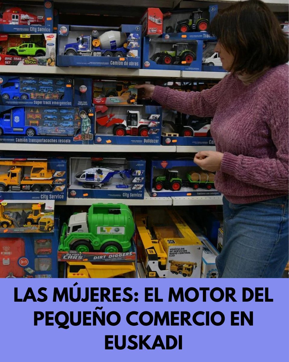 ✨ El motor del pequeño comercio en Euskadi tiene nombre de mujer ✨

📊 7 de cada 10 puestos de trabajo en el pequeño comercio (70,2%) están ocupados por mujeres.

🛍️ Apoyar al pequeño comercio es apoyar el talento, el empleo femenino y la economía de proximidad.