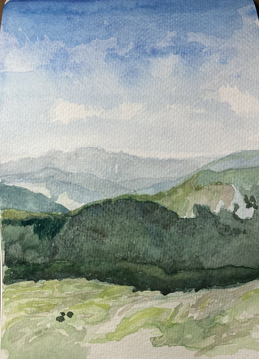 Vista delle Alpi Apuane dalla cima del monte Cusna