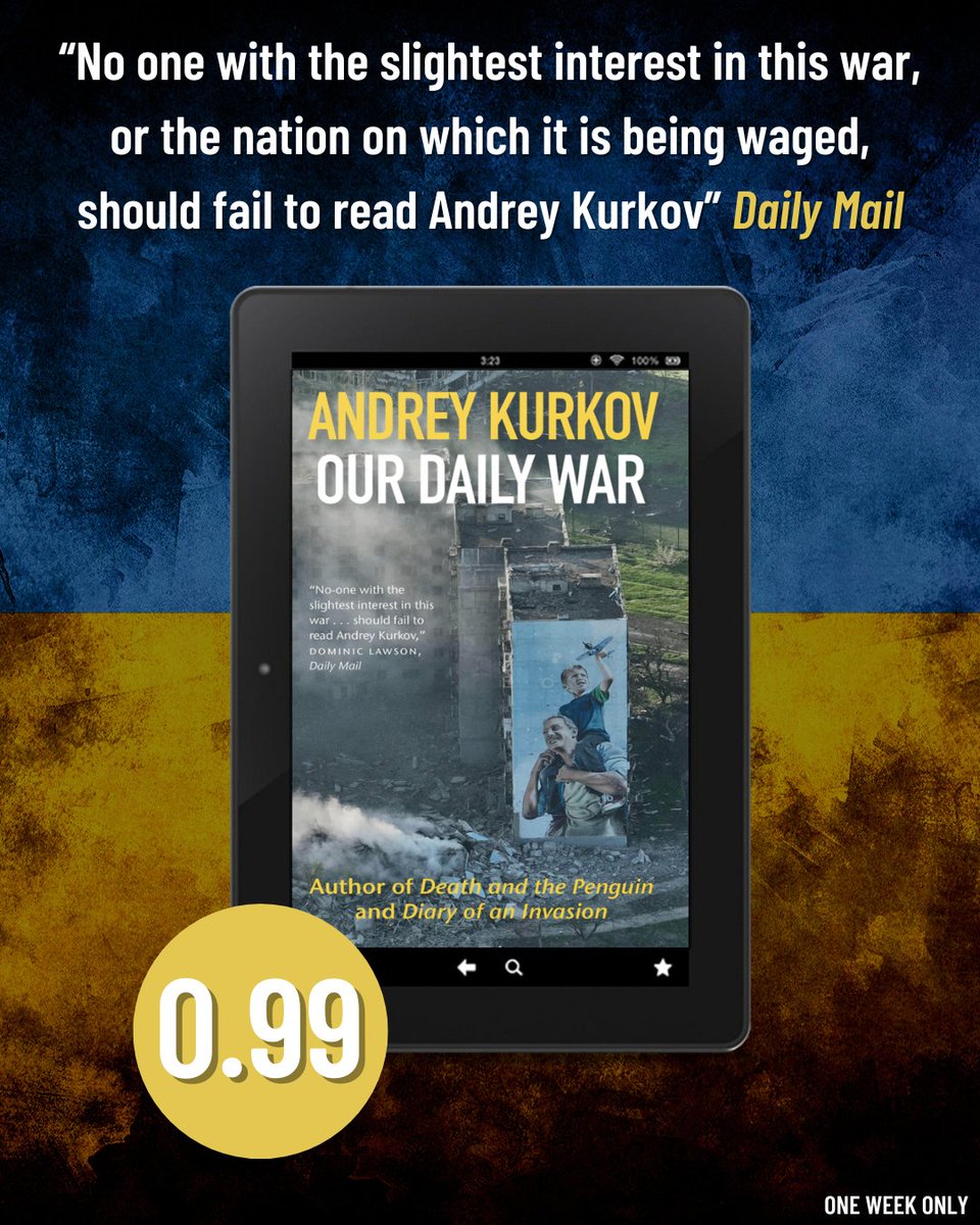 OrendaBooks's tweet photo. π¨ #Book #Deal π¨
#OurDailyWar is a powerful and unflinching #Memoir of life in wartime #Ukraine from acclaimed author @AKurkov. A VITAL must-read!
0.99 EVERYWHERE* for a LIMITED time only!
π https://t.co/SQQ5fMte50
#Memoir #BookTwitter #Zelensky #ImportantBooks
*No USA https://t.co/BPiutfyqG7