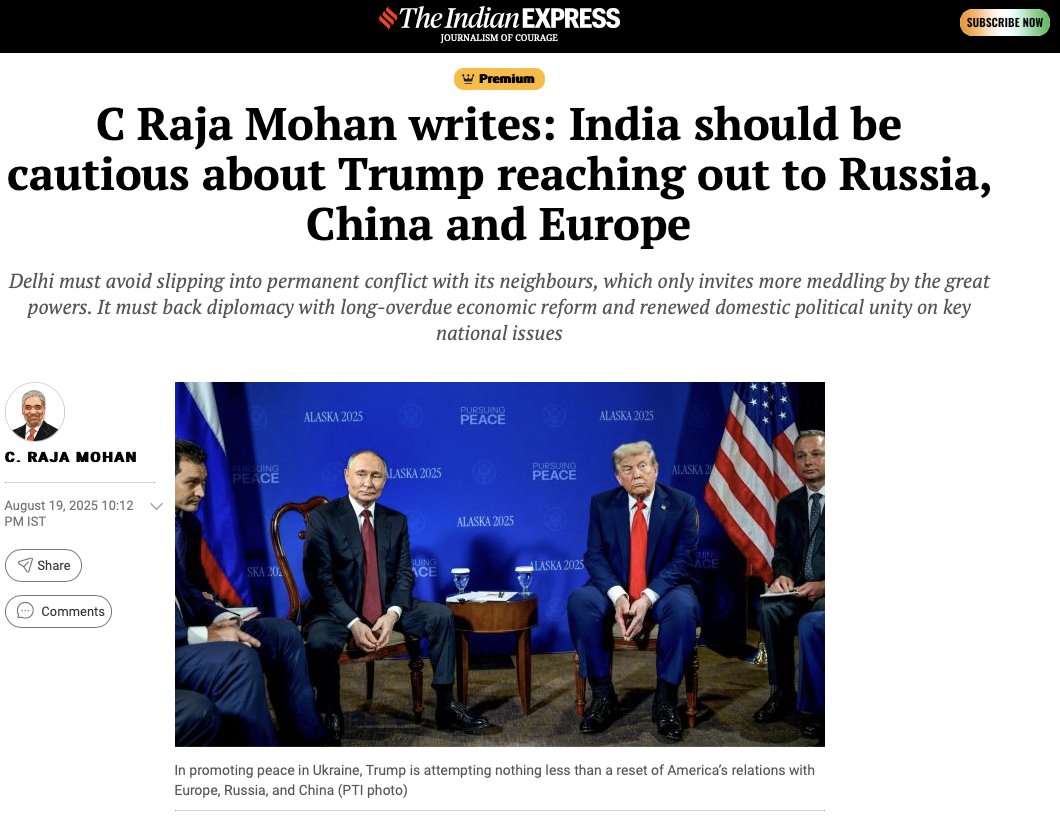 CSDR (@csdr_india) on Twitter photo In his latest for the <a href="/IndianExpress/">The Indian Express</a> <a href="/MohanCRaja/">C. Raja Mohan</a> argues "Delhi must avoid slipping into permanent conflict with its neighbours, which only invites more meddling by the great powers. It must back diplomacy with long-overdue economic reform and renewed domestic political unity on In his latest for the <a href="/IndianExpress/">The Indian Express</a> <a href="/MohanCRaja/">C. Raja Mohan</a> argues "Delhi must avoid slipping into permanent conflict with its neighbours, which only invites more meddling by the great powers. It must back diplomacy with long-overdue economic reform and renewed domestic political unity on