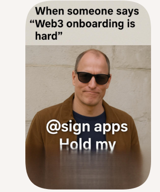 MondolMilo9561's tweet photo. When someone says “Web3 onboarding is hard”
@sign apps: Hold my decentralized identity. 😎
✅ No passwords
✅ No seed phrases
✅ Just sign in and vibe
#Web3MadeEasy #SignApps #CryptoMem https://t.co/WCaqWi5V8R