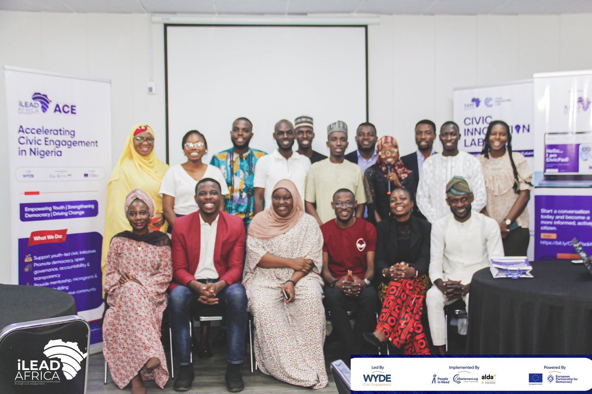 ilead4africa's tweet photo. 🚀 #Highlights from #CivicInnovationLab & Launch of #CivicPadiAI.
From panels to breakout sessions, we co-created a Digital Civic Engagement Toolkit to advance citizen participation.
👉 Access #CivicPadiAI: https://t.co/BLHFiUQlME
#iLeadAfrica #ProjectACE #CivicTech #ACEinNG https://t.co/3fZOBbs0HG