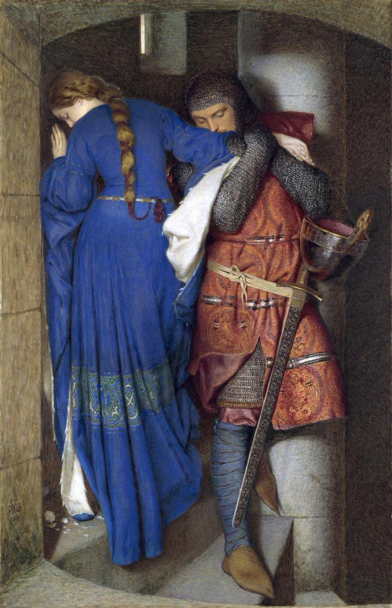 Frederic William Burton
Hellelil and Hildebrand, the Meeting on the Turret Stairs, 1864
