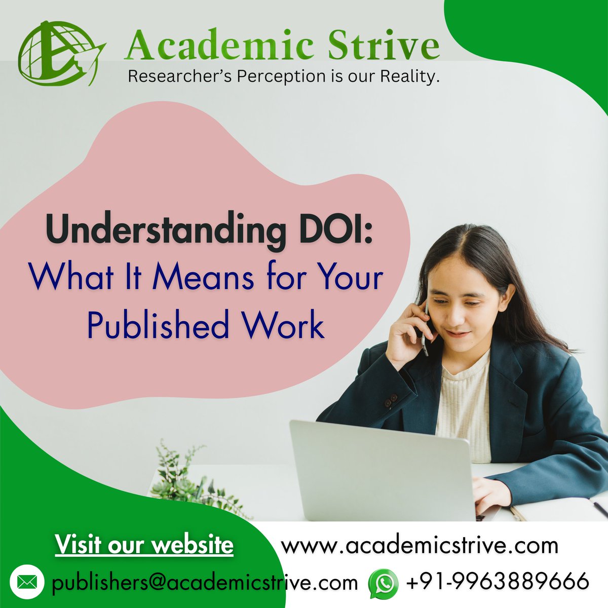 What’s a DOI &amp; why does it matter for your published work? 🔑📖
A DOI gives your article a permanent digital identity — boosting visibility, credibility &amp; citations. 🚀
Beginner’s guide here
academicstrive.com
#AcademicPublishing #ResearchTips #DOI #Citations #AcademicStrive