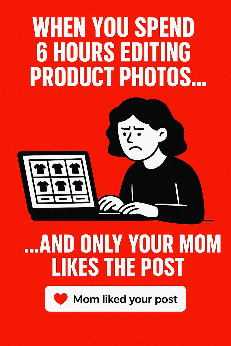 Eralimdigital's tweet photo. Spending hours to fixing product photos, writing perfect descriptions…
…then zero sales (except mom’s ❤️).
That’s why strategy beats hustle.
Want real traffic + sales, not pity likes? Let’s talk @eralimdigital
#eralimdigital #davidoladipupo #ecommercehumor #etsyseller https://t.co/HSfHFigyc7