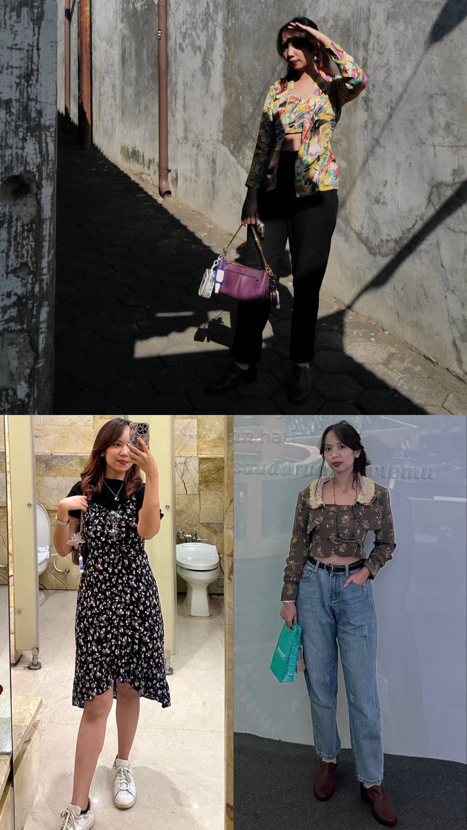 Kebayaan/berkain, thrifted, handmade dress yang cuma dibuat satu biji aja, or upcycled clothes by <a href="/yozariam_/">yo 🦕</a> oh how I love what’s in my closet ❤️