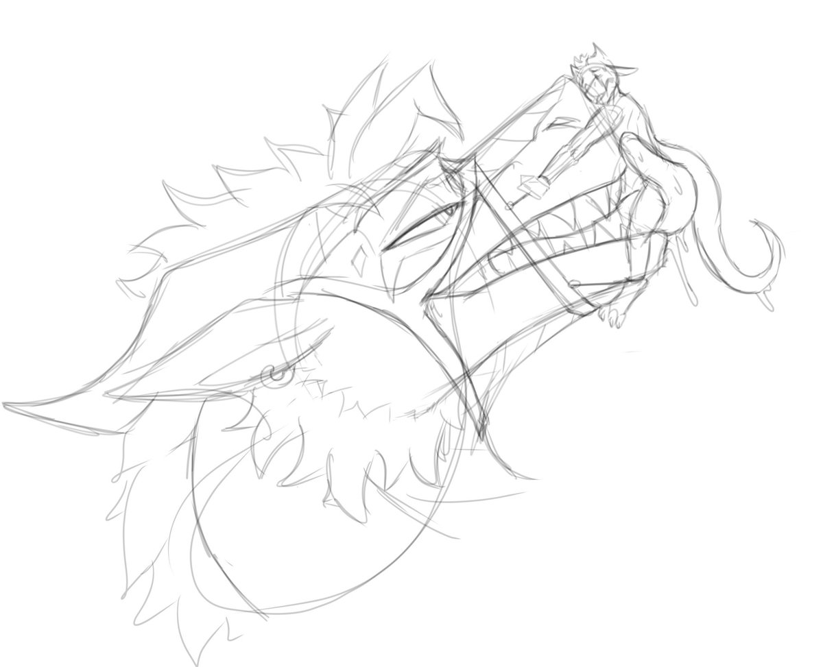 been thinking about this a lot lately..
prey being worn as a muzzle like this~