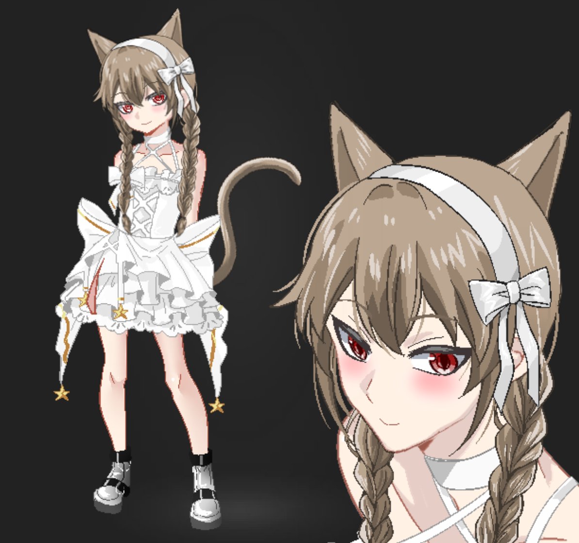 tried Ray's beautification mod 🫶 好可爱 ☺️💙