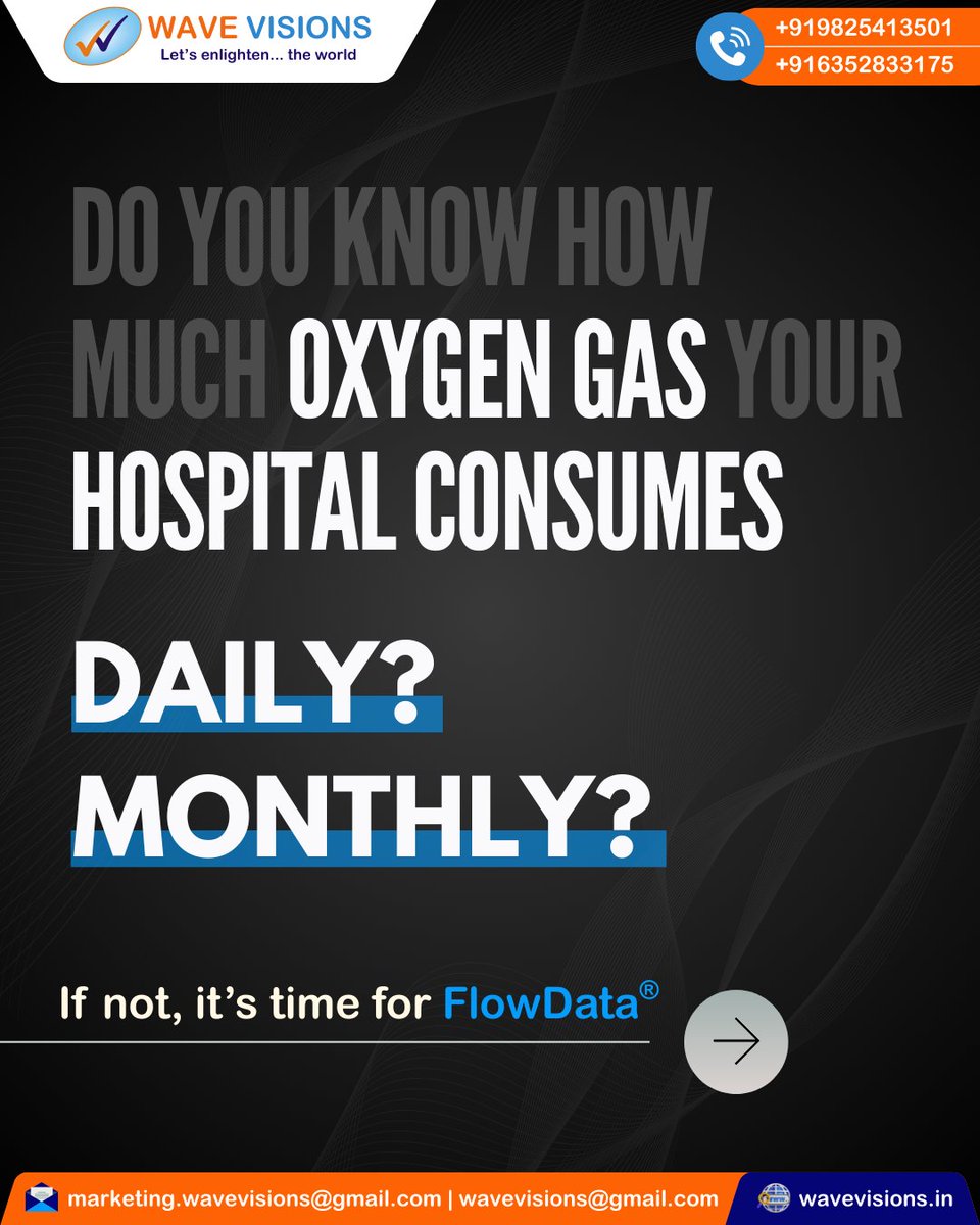 wavevisionindia's tweet image. Medical gases are critical — but are you tracking how much you’re actually consuming?

📞 +919825413501 | +918320816479 | +918799512903
📩 wavevisions@gmail.com
| marketing.wavevisions@gmail.com

🌐 wavevisions.in

#FlowData #MedicalGasConsumption #MedicalGasPipeline