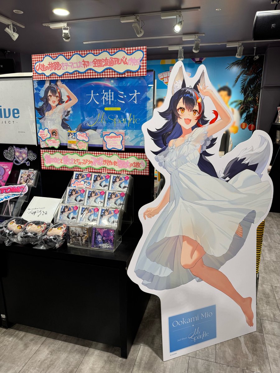 【本日18時まで】大神ミオ　ゲーマーズ店舗限定　告知ポスター【25枚限定】 大神ミオ、2ndアルバム『My Sparkle』発売を記念し全国で
