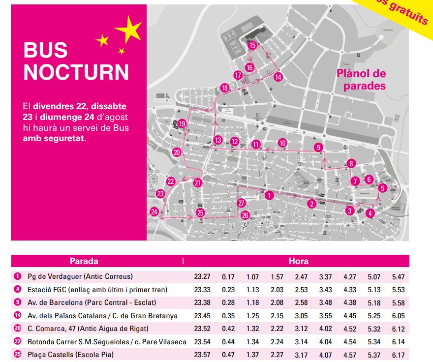 🚌 Aquest divendres, dissabte i diumenge la Festa Major d’Igualada comptarà amb un bus nocturn, gratuït, amb personal de seguretat

👉🏼 radioigualada.cat/lacarta/aquest…