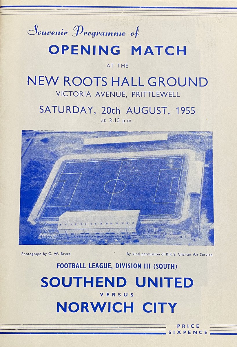 Roots Hall was opened on this day 70 years ago. Sid Broomfield we salute you! When was your first game at the Hall?
