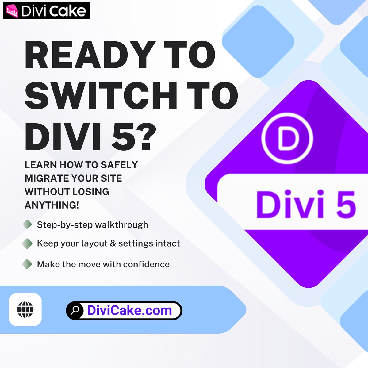 divicake's tweet image. 🔁 Moving to Divi 5?
Here’s your step-by-step guide to migrating your site smoothly &amp;amp; safely:
✅ No layout loss
✅ Simple process
✅ Works for all skill levels
👉 divicake.com/blog/how-to-mi…
#Divi5 #DiviTips #WordPressHelp #WebsiteMigration