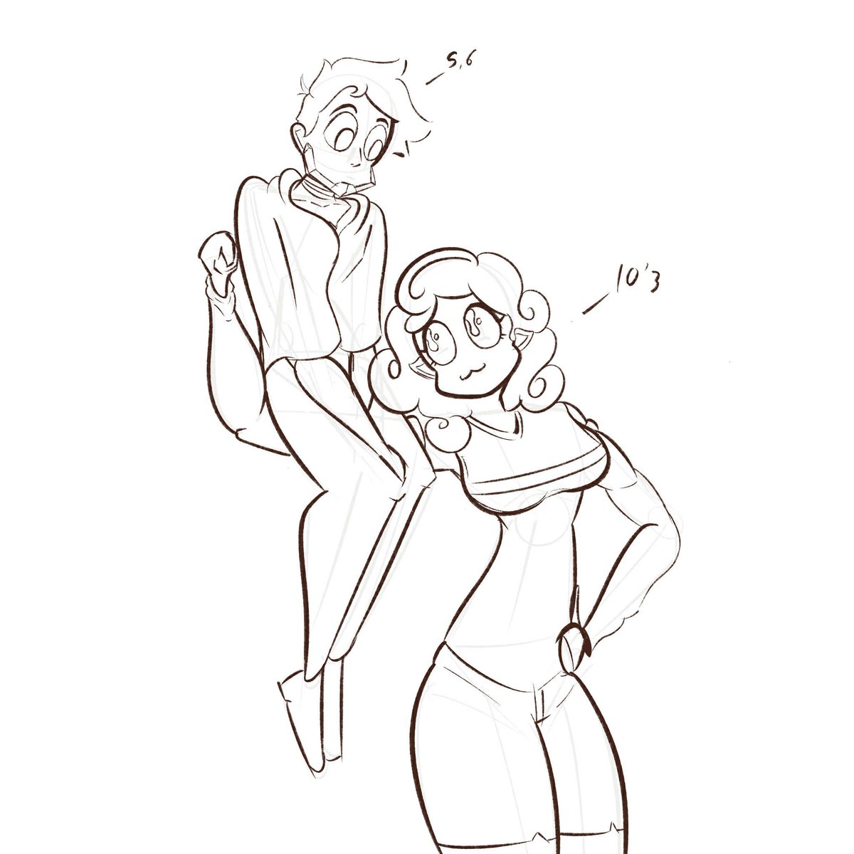 Fun fact. Celeste is much taller than Arlen :3

#oc #digitalart #artmoot #artmoots #moots