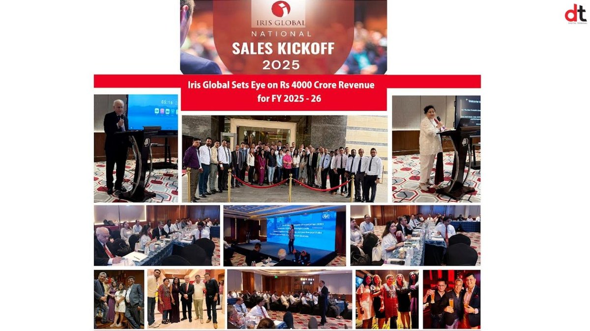 dterminalIN's tweet image. Iris Global Targets ₹4,000 Crore Revenue in FY 2025–26

Iris Global Services has announced an ambitious revenue target of Rs 4,000 crore for FY 2025–26, building on its previous year’s turnover of Rs 3,200 crore. 

Read More👉digitalterminal.in/channel/iris-g…

#IrisGlobal #ITDistribution