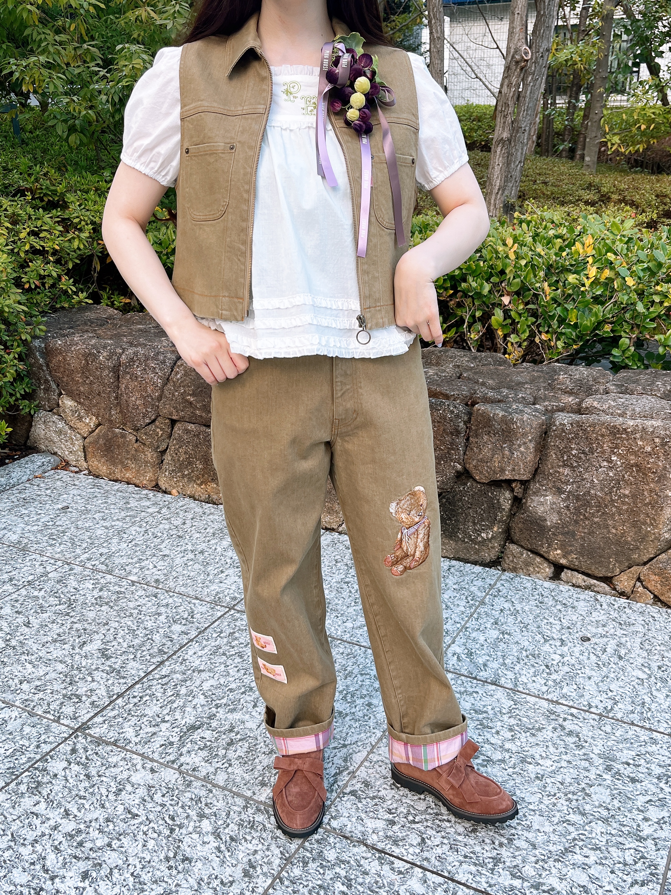 PINK HOUSE 濃紺フードコート PINK HOUSE #anc ピンクハウス PINKHOUSE コート 紺 ロング