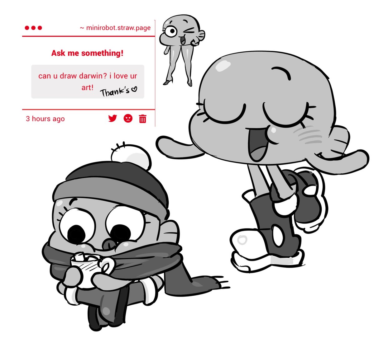 imfugrobot's tweet image. #gumball #Darwin