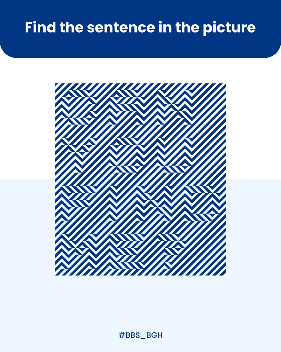 BBS_BGH's tweet image. Can you spot the hidden sentence in this picture? 👀

Comment below if you find it! 💬👇

#BrainGame #SpotTheSentence #FunWithLearning #BBS_BGH