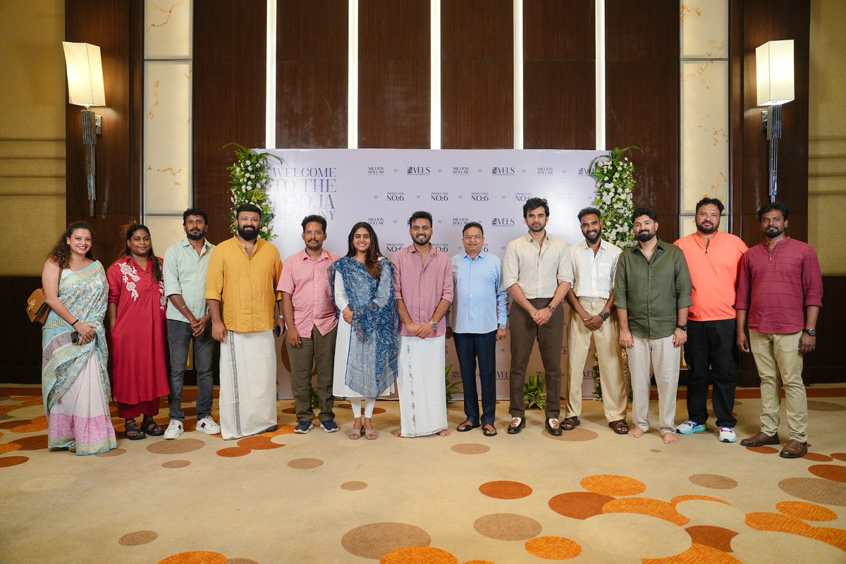 Studio Frames (@studioframesin) on Twitter photo .<a href="/MillionOffl/">Million Dollar Studios</a> ’s #ProductionNo6 in association with <a href="/VelsFilmIntl/">Vels Film International</a> Project Starts ✨
<a href="/AshokSelvan/">Ashok Selvan</a> #NimishaSajayan
Directed by <a href="/cbmanikandan/">manikandan</a> 🎬 .<a href="/MillionOffl/">Million Dollar Studios</a> ’s #ProductionNo6 in association with <a href="/VelsFilmIntl/">Vels Film International</a> Project Starts ✨
<a href="/AshokSelvan/">Ashok Selvan</a> #NimishaSajayan
Directed by <a href="/cbmanikandan/">manikandan</a> 🎬