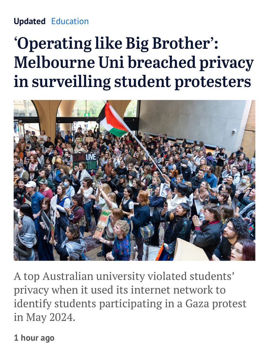 NTEU (@nteunion) on Twitter photo “Universities should not be operating like Big Brother. Universities must not quietly roll out surveillance programs and only tidy up their policies once caught out.” -NTEU National President <a href="/AlisonBarnes25/">Alison Barnes</a>
<a href="/NTEUVictoria/">NTEU Victoria</a> <a href="/theage/">The Age</a> “Universities should not be operating like Big Brother. Universities must not quietly roll out surveillance programs and only tidy up their policies once caught out.” -NTEU National President <a href="/AlisonBarnes25/">Alison Barnes</a>
<a href="/NTEUVictoria/">NTEU Victoria</a> <a href="/theage/">The Age</a>