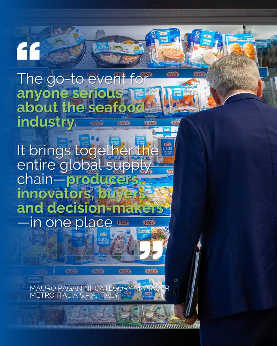 #SEG26 is YOUR opportunity to meet face-to-face with more than 35,000 seafood professionals representing over 150 countries from around the world. 

Start making your plans today to join the global seafood industry in Barcelona, Spain, 21-23 April 2026.

#seafood#seafoodindustry