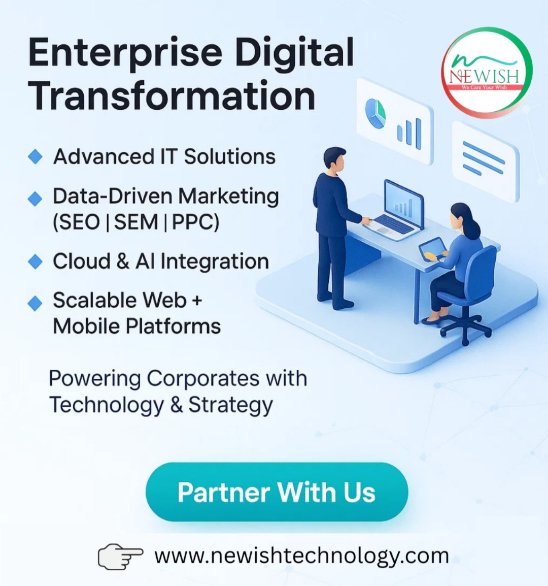 NewishTech21's tweet image. 🚀 Enterprise Digital Transformation Starts Here!
👉 Ready to transform your business? Partner with Us Today!

🌐 newishtechnology.com
#NewishTechnology #DigitalTransformation #EnterpriseSolutions #ITSolutions #DataDrivenMarketing #SEO #SEOServices #SEM #PPCMarketing
