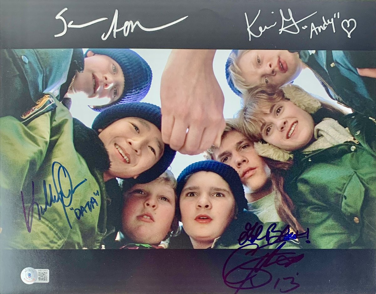 🐝 Joshua Duke 🖖🐞 (@staytoonedfolks) on Twitter photo Happy birthday to the amazing Ke Huy Quan! 🎂❤️
11x14 “GOONIES” photo from the <a href="/Steve_Grad/">steve_grad</a> collection signed by Quan, <a href="/Corey_Feldman/">Corey Feldman</a>, <a href="/SeanAstin/">Sean Astin</a> & Kerri Green is from our collection.
#KeHuyQuan #TheGoonies #IndianaJonesAndTheTempleOfDoom #TFTC #EverythingEverywhereAllAtOnce #Loki Happy birthday to the amazing Ke Huy Quan! 🎂❤️
11x14 “GOONIES” photo from the <a href="/Steve_Grad/">steve_grad</a> collection signed by Quan, <a href="/Corey_Feldman/">Corey Feldman</a>, <a href="/SeanAstin/">Sean Astin</a> & Kerri Green is from our collection.
#KeHuyQuan #TheGoonies #IndianaJonesAndTheTempleOfDoom #TFTC #EverythingEverywhereAllAtOnce #Loki